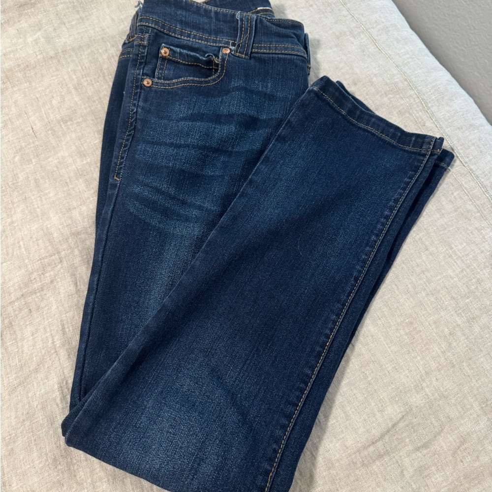 INC International Concepts Dark Blue Straight Leg Jeans